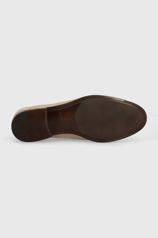 Mokasinke od brušene kože Tommy Hilfiger CASUAL LIGHT FLEXIBLE SDE LOAFER FM0FM04988 bež