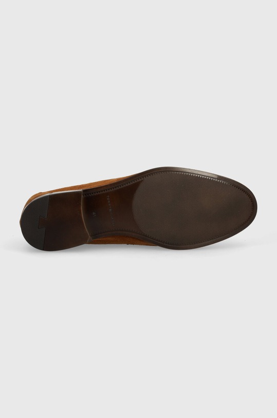 Tommy Hilfiger mokasyny zamszowe CASUAL LIGHT FLEXIBLE SDE LOAFER FM0FM04988 brązowy