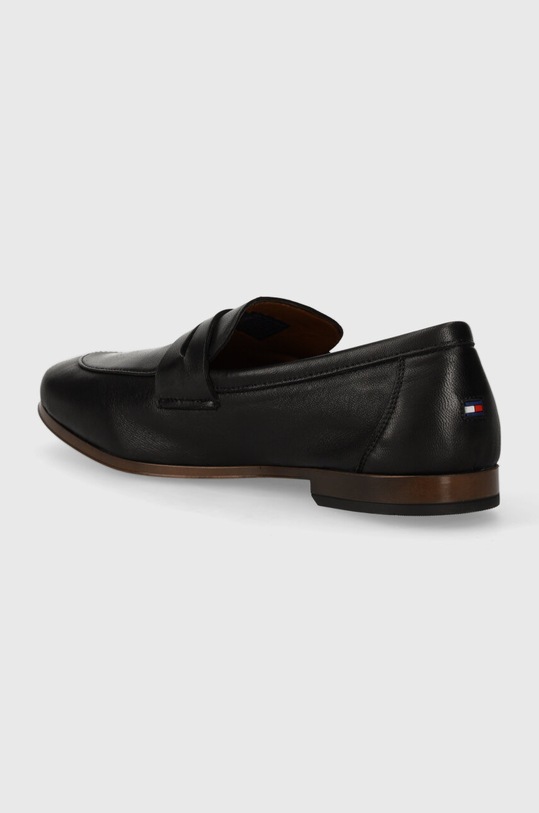 Obuwie Tommy Hilfiger mokasyny skórzane CASUAL LIGHT FLEXIBLE LTH LOAFER FM0FM04989 czarny