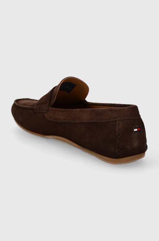 Boty Semišové mokasíny Tommy Hilfiger CASUAL SUEDE DRIVER FM0FM04998 hnědá