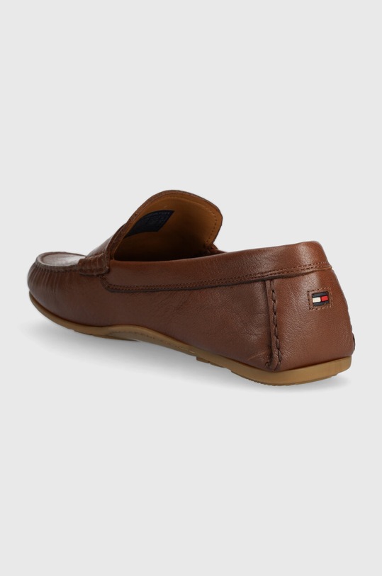Obuwie Tommy Hilfiger mokasyny skórzane CASUAL LEATHER DRIVER FM0FM04999 brązowy