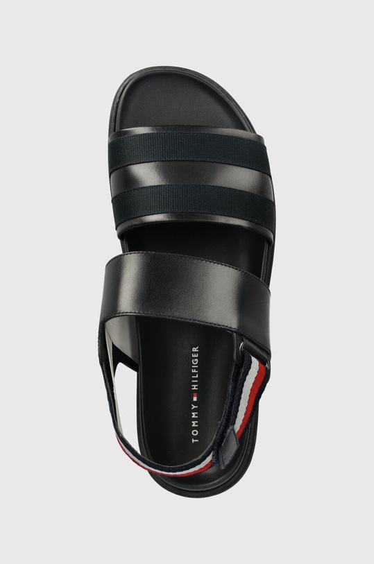Tommy Hilfiger sandały skórzane ELEVATED STRAPPY SANDAL granatowy FM0FM05008