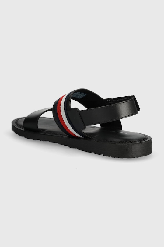 Boty Sandály Tommy Hilfiger CORE LTH STRAPPY SANDAL FM0FM05009 černá
