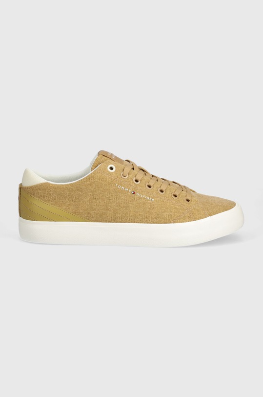 Tenisky Tommy Hilfiger TH HI VULC LOW SUMMER CVS FM0FM05056 béžová SS24