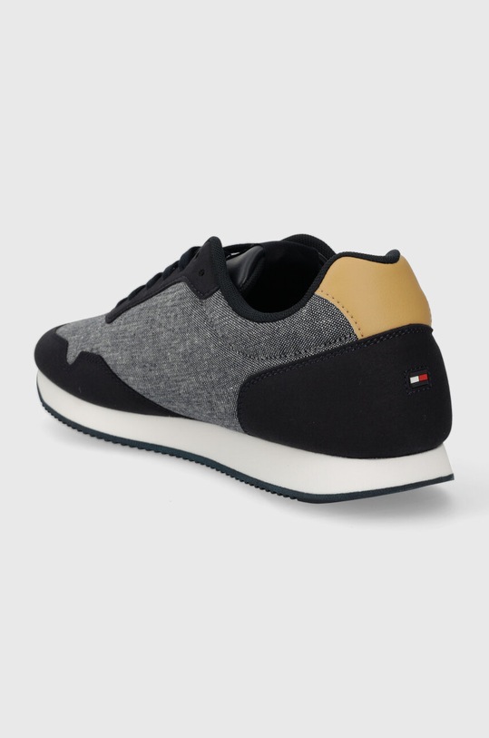 Boty Sneakers boty Tommy Hilfiger LO RUNNER MIX CHAMBRAY FM0FM05070 námořnická modř