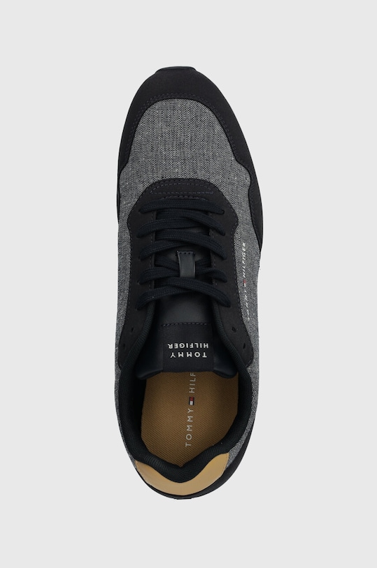 Sneakers boty Tommy Hilfiger LO RUNNER MIX CHAMBRAY námořnická modř FM0FM05070