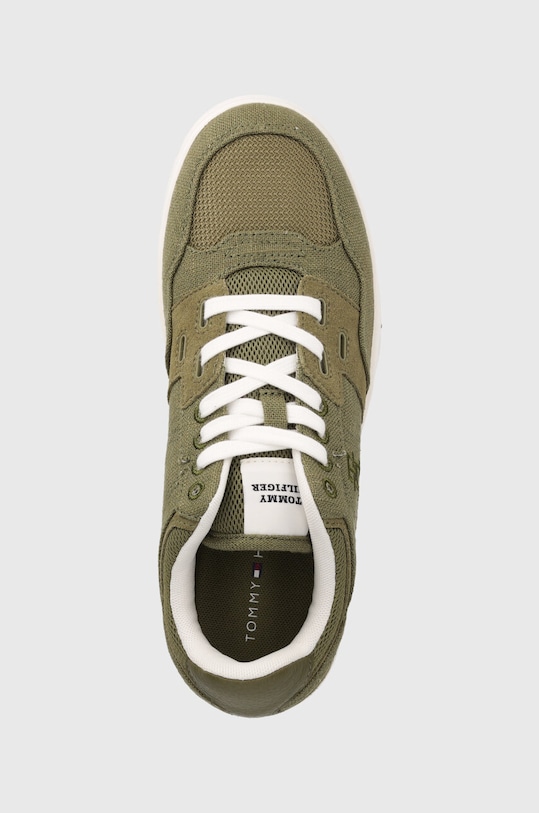 Tommy Hilfiger sneakersy TH BASKET STREET SUMMER zielony FM0FM05074