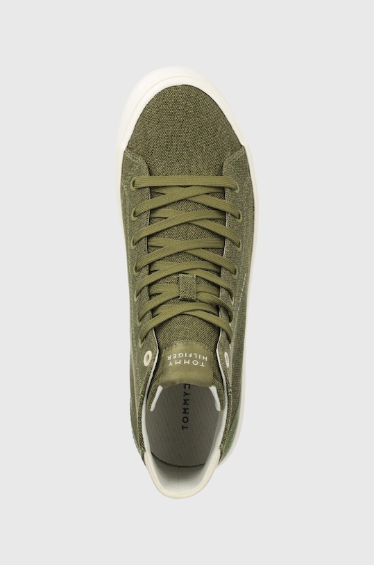 Tenisice Tommy Hilfiger TH HI VULC SUMMER CVS zelena FM0FM05076