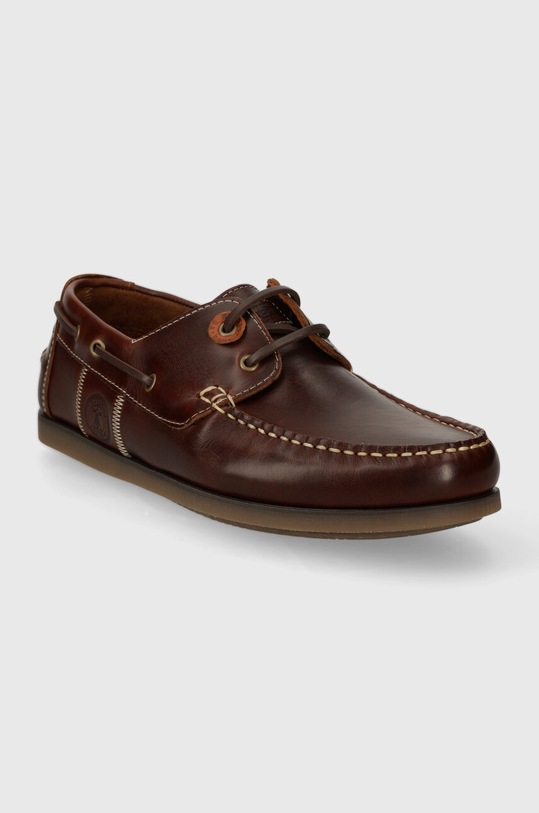 Kožené mokasíny Barbour Wake MFO0684BR73 hnědá SS24