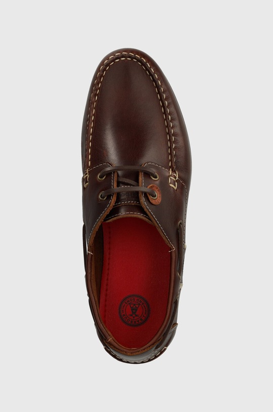 Kožené mokasíny Barbour Wake hnědá MFO0684BR73