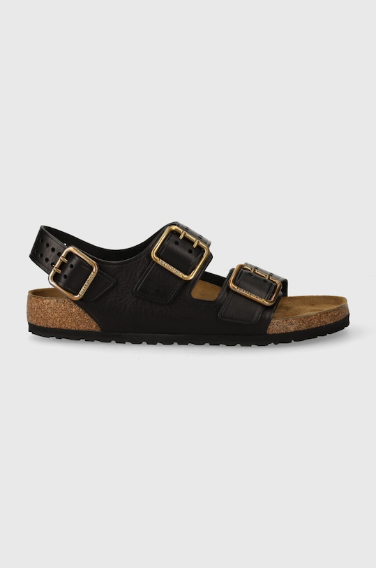 Δερμάτινα σανδάλια Birkenstock Milano Bold Gap 1023622 μαύρο SS24