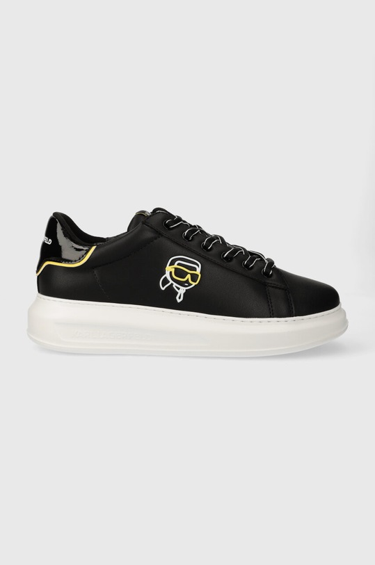 Karl Lagerfeld sneakersy skórzane KAPRI MENS Planet friendly czarny KL52578.000
