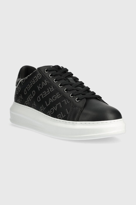 Karl Lagerfeld sneakersy skórzane KAPRI MENS KL52571.007 czarny SS24