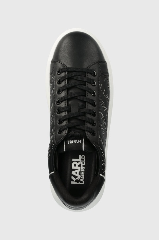 Karl Lagerfeld sneakersy skórzane KAPRI MENS czarny KL52571.007