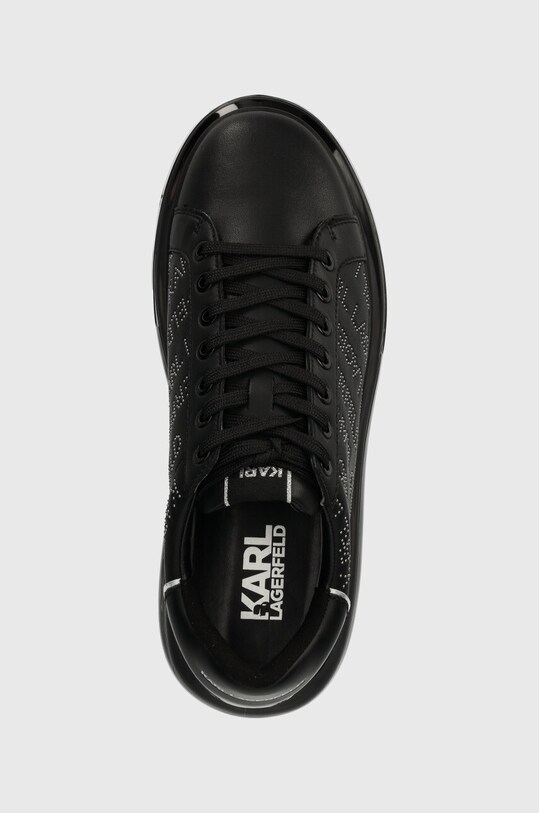 Karl Lagerfeld sneakersy skórzane KAPRI KUSHION czarny KL52671.007