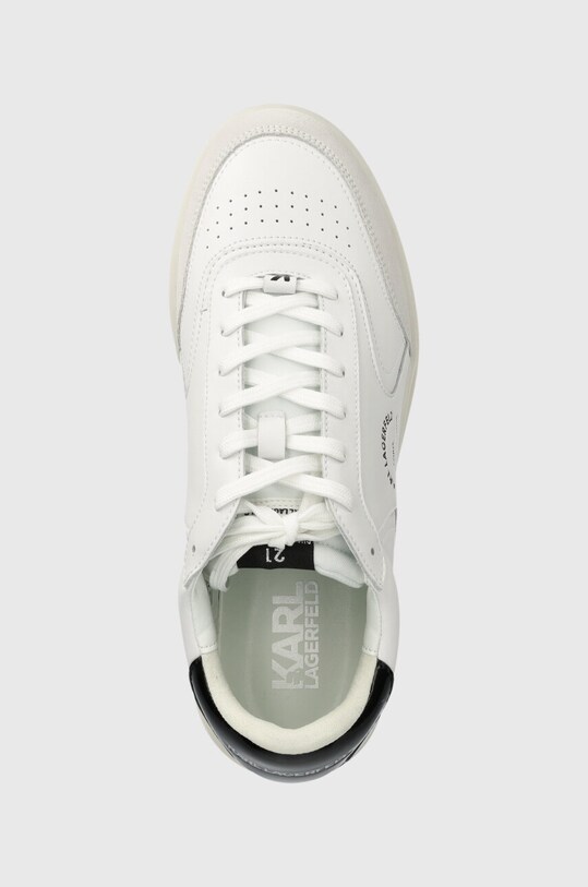 Karl Lagerfeld sneakers din piele BRINK alb KL53438.011