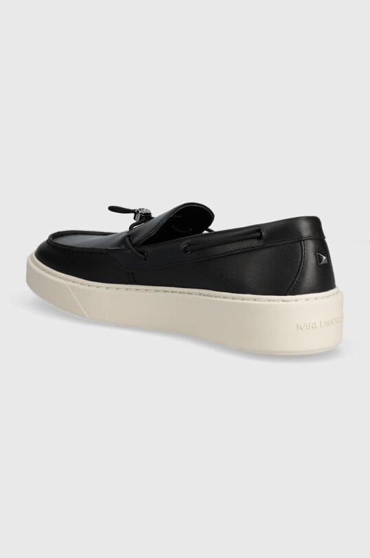 Obuwie Karl Lagerfeld mokasyny skórzane FLINT II KL53314.000 czarny