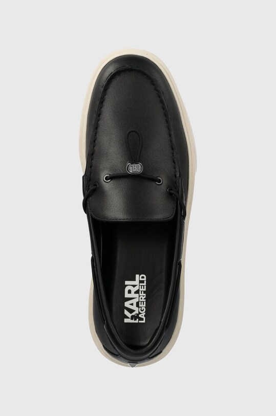 Karl Lagerfeld mokasyny skórzane FLINT II czarny KL53314.000