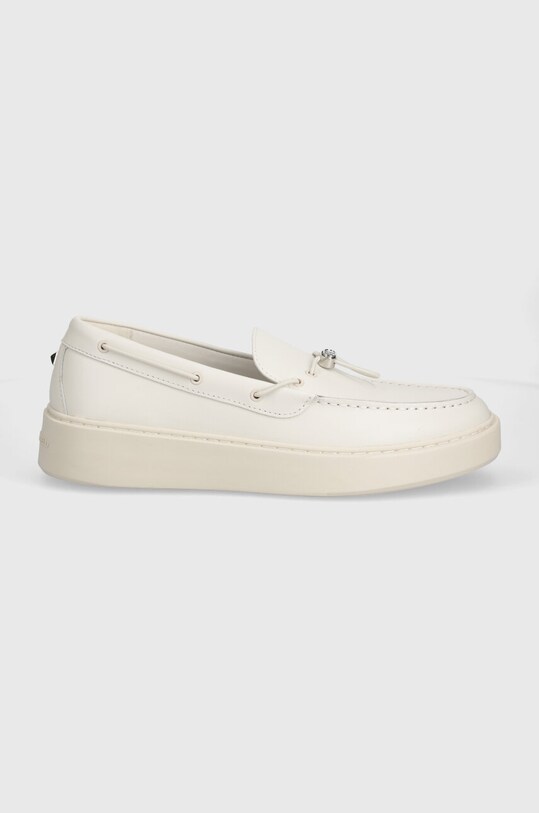 Кожени мокасини Karl Lagerfeld FLINT II KL53314.011 бял SS24