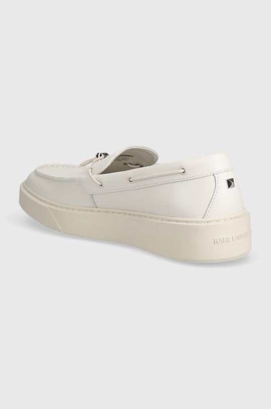 Обувки Кожени мокасини Karl Lagerfeld FLINT II KL53314.011 бял