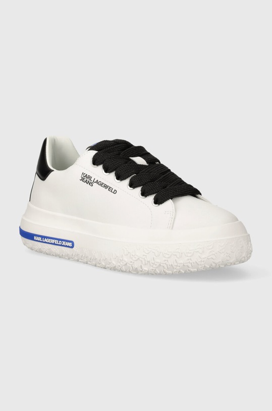 Karl Lagerfeld Jeans sneakers din piele KLJ KUP mic de statură alb KLJ54820.011