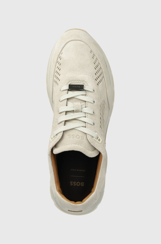 BOSS sneakers din piele intoarsă Zac gri 50511391.110