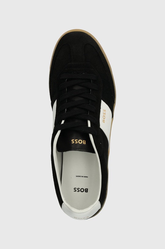 Semišové tenisky BOSS Brandon černá 50512365.001