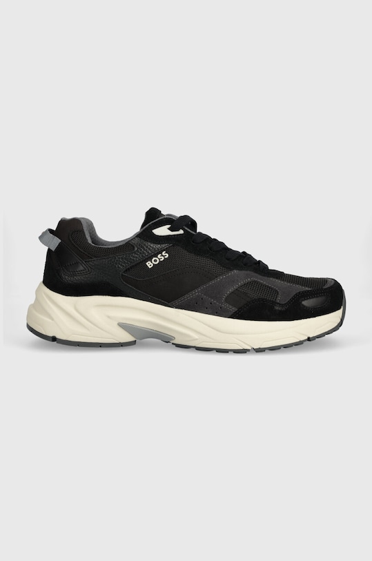 BOSS sneakersy Levitt skóra zamszowa czarny 50517364.010