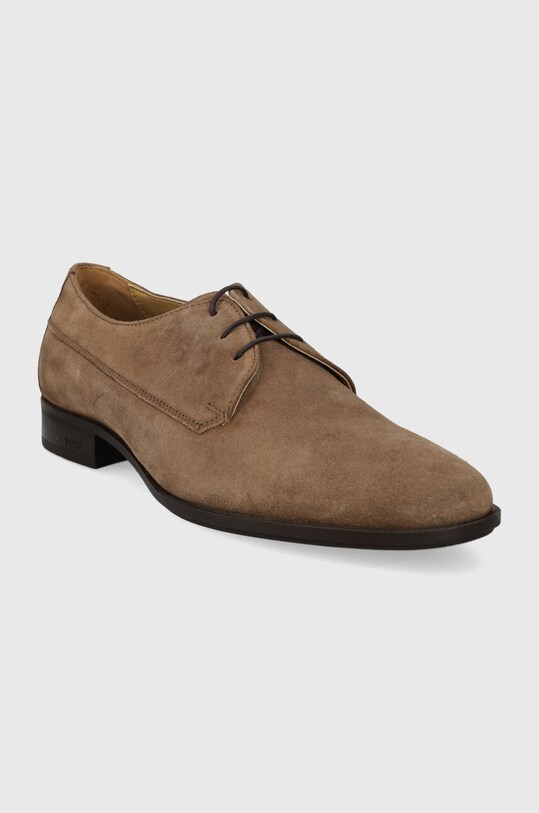 Замшеві туфлі BOSS Colby 50516599.260 бежевий SS24