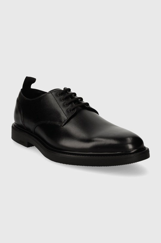 BOSS pantofi de piele Larry 50516670.001 negru SS24