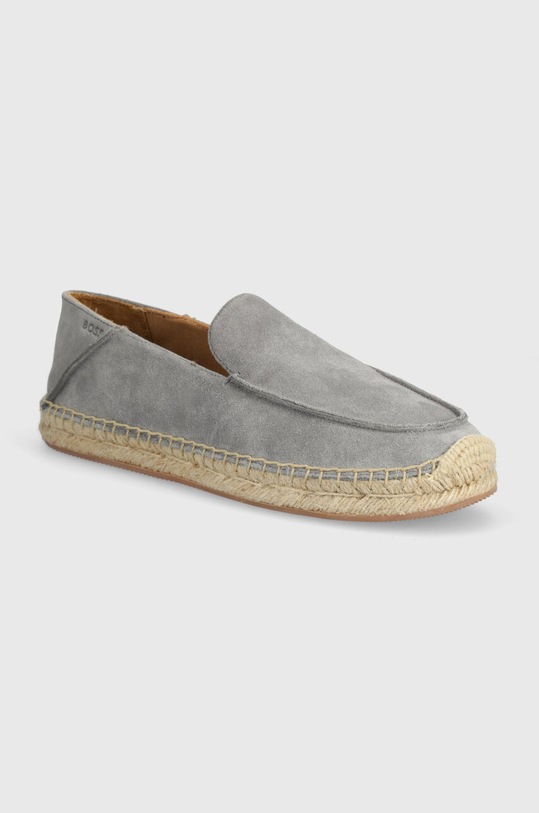 BOSS espadryle zamszowe Madeira szary 50516853.035