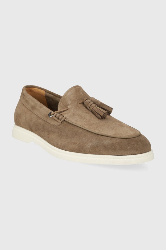 Semišové mokasíny BOSS Sienne 50517133.260 hnědá SS24