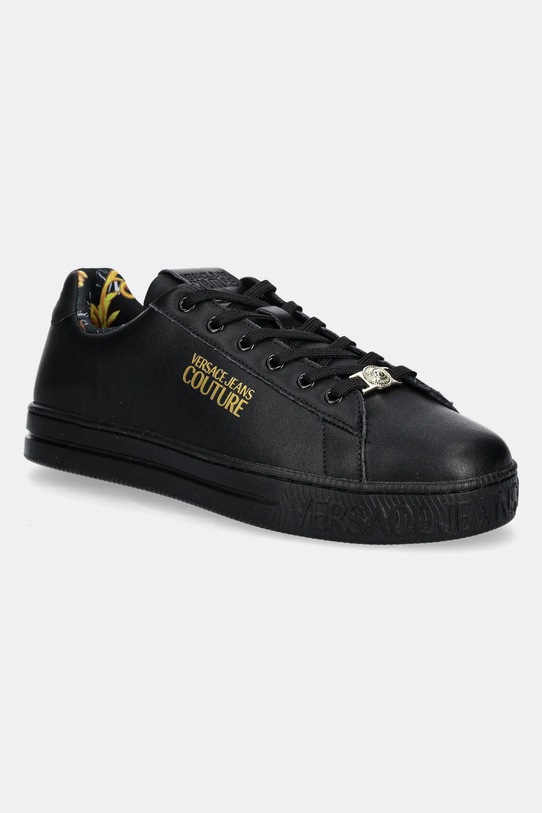 Versace Jeans Couture sneakers Court 88 finta pelle fiore nero 76YA3SK6.ZPA58.G89