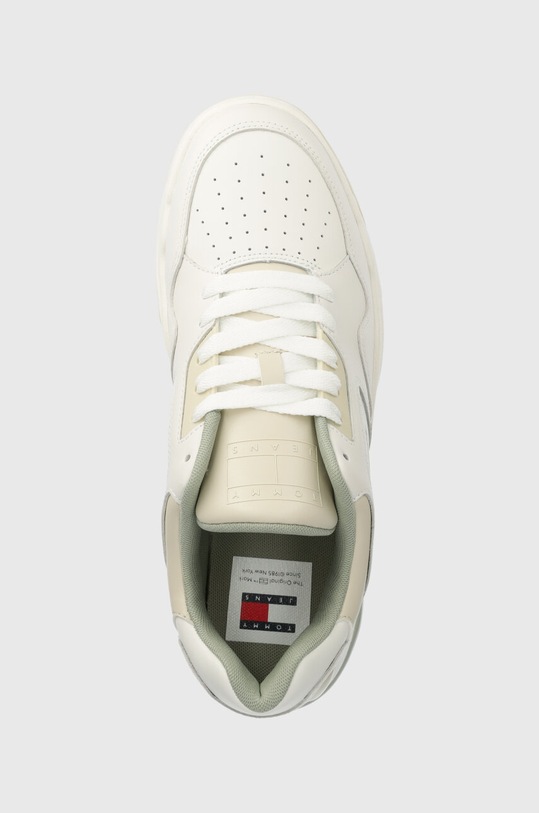 Tommy Jeans sneakersy TJM LOGO EXECUTION BASKET biały EM0EM01379
