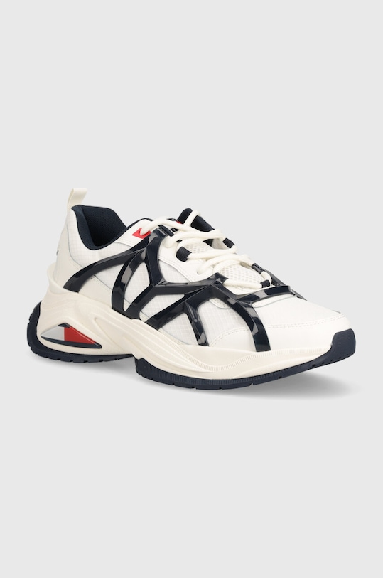 Tommy Jeans sneakersy TJM OUTDOOR RUNNER tekstylny biały EM0EM01385