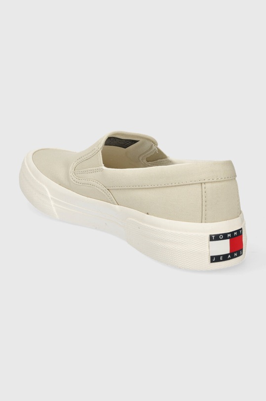 Obuwie Tommy Jeans tenisówki TJM SLIP ON CANVAS COLOR EM0EM01366 beżowy