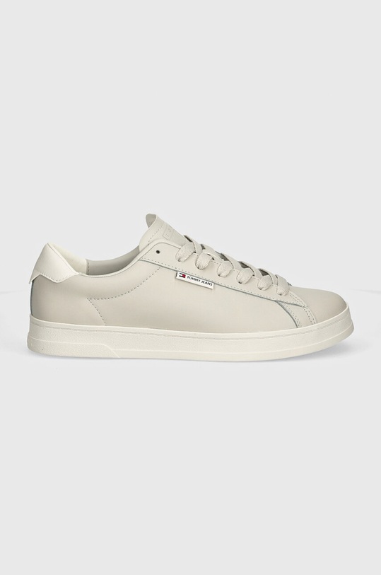 Шкіряні кросівки Tommy Jeans TJM LEATHER LOW CUPSOLE EM0EM01374 сірий AW24
