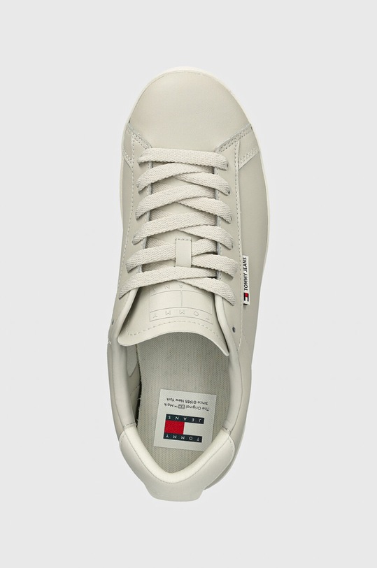 Шкіряні кросівки Tommy Jeans TJM LEATHER LOW CUPSOLE сірий EM0EM01374