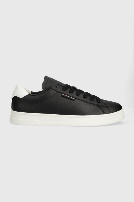 Шкіряні кросівки Tommy Jeans TJM LEATHER LOW CUPSOLE низька чорний EM0EM01374