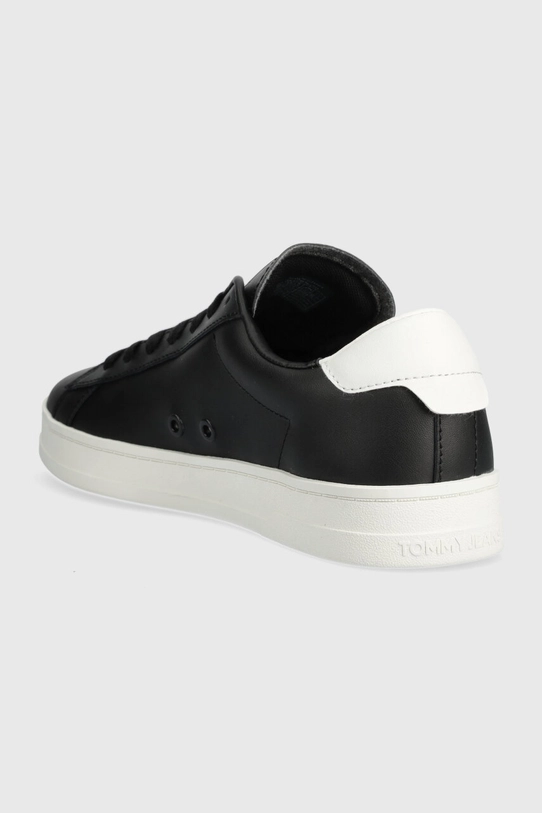 Încălțăminte Tommy Jeans sneakers din piele TJM LEATHER LOW CUPSOLE EM0EM01374 negru