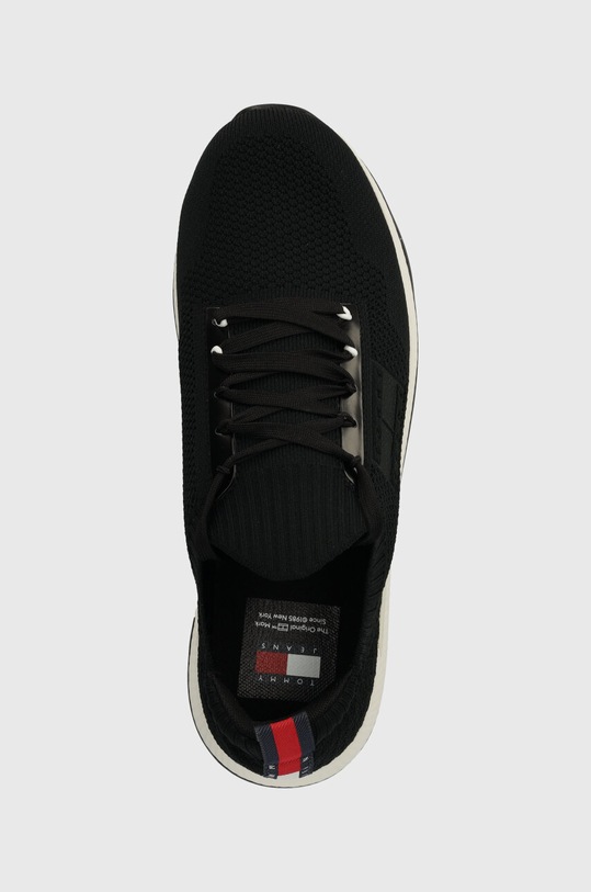 Sneakers boty Tommy Jeans TJM ELEVATED RUNNER KNITTED černá EM0EM01382