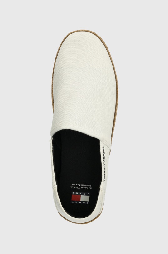 Tommy Jeans espadryle TJM ESPADRILLE STREET biały EM0EM01386