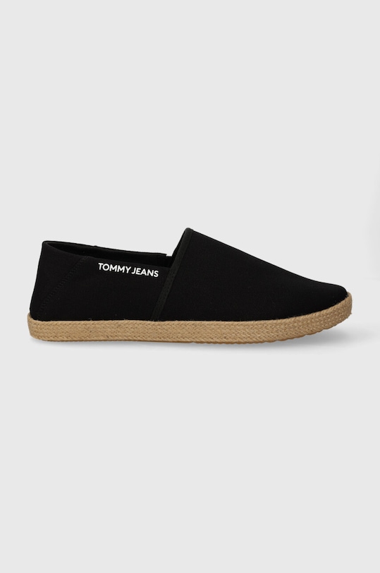 Tommy Jeans espadryle TJM ESPADRILLE STREET czarny EM0EM01386