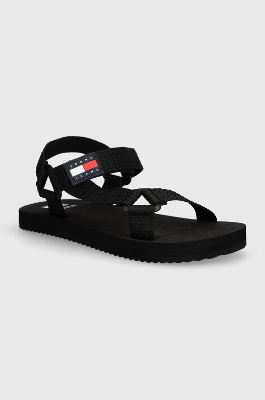 Tommy Jeans sandały TJM CASUAL SANDAL czarny EM0EM01399