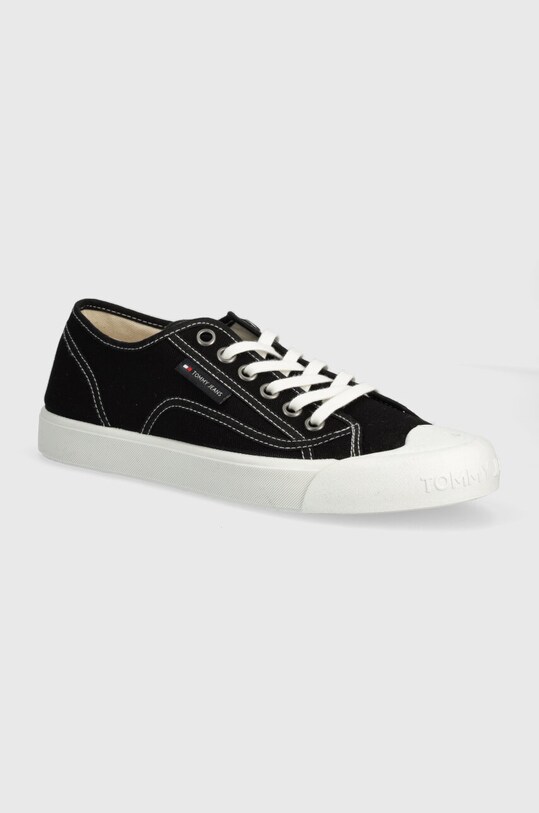 Кеды Tommy Jeans TJM FLEXIBLE OUTSOLE LACE UP чёрный EM0EM01425