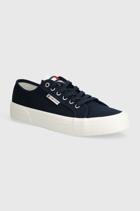 Tommy Jeans tenisówki TJM LACE UP CANVAS COLOR granatowy EM0EM01365