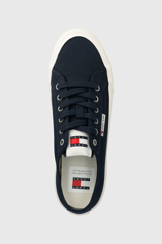 Tenisky Tommy Jeans TJM LACE UP CANVAS COLOR tmavomodrá EM0EM01365