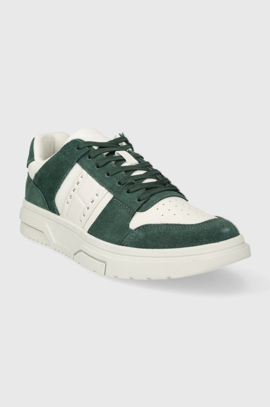 Tommy Jeans sneakersy THE BROOKLYN SUEDE EM0EM01371 zielony SS24