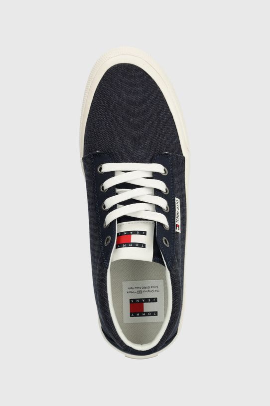 Tommy Jeans sneakersy TJM MID CUT CANVAS COLOR granatowy EM0EM01412