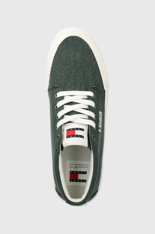 Кросівки Tommy Jeans TJM MID CUT CANVAS COLOR зелений EM0EM01412
